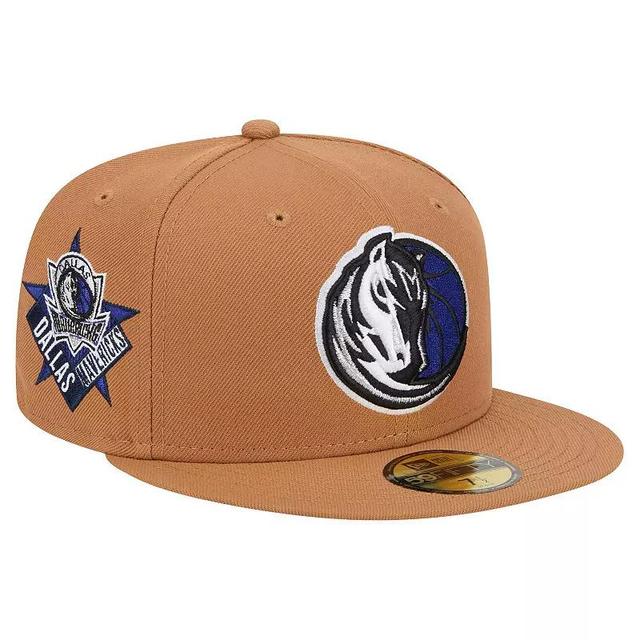 Mens New Era Tan Dallas Mavericks Color Pack 59FIFTY Fitted Hat Product Image