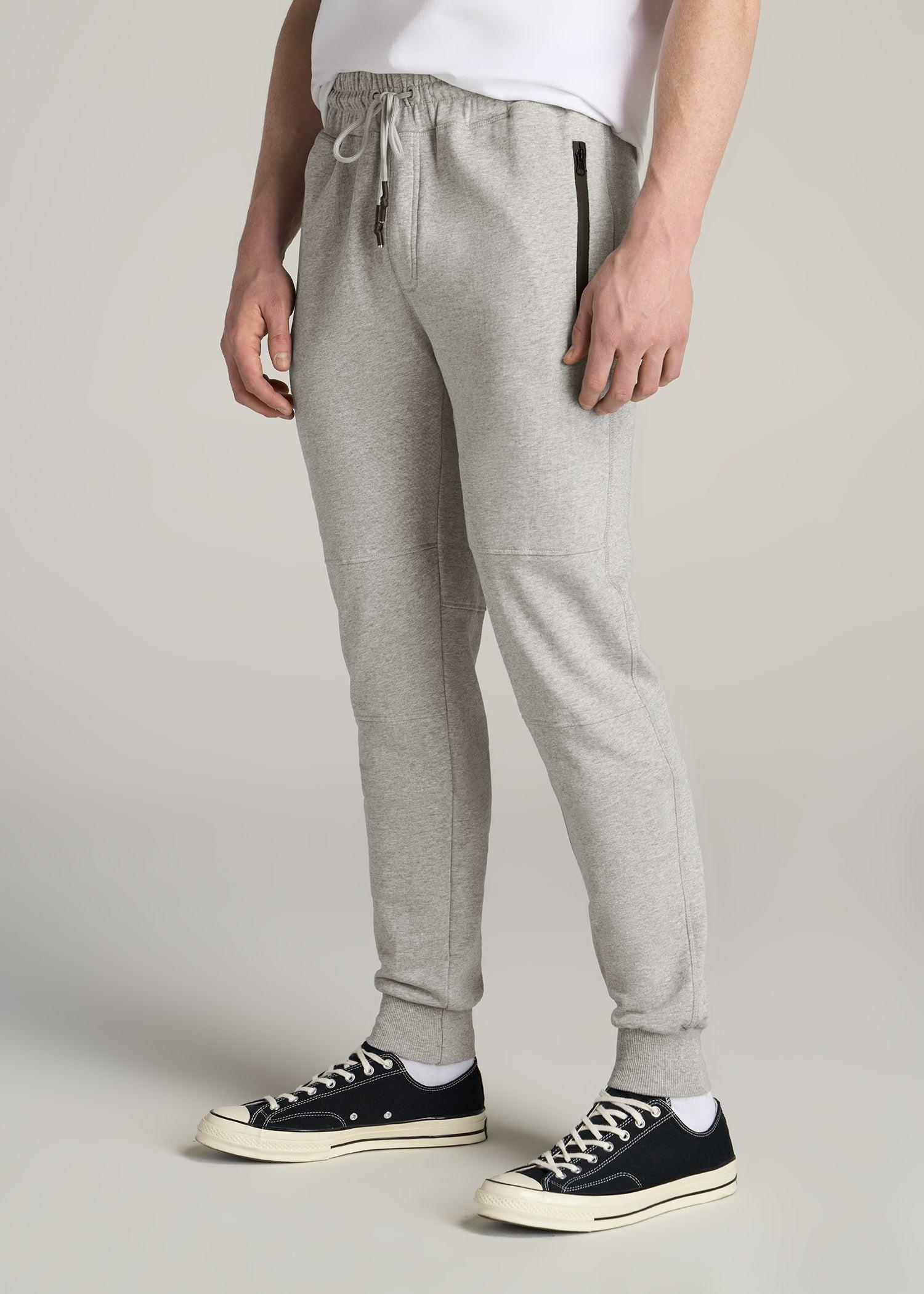 Wearever French Terry Men's Tall Joggers in Grey Mix Male Product Image