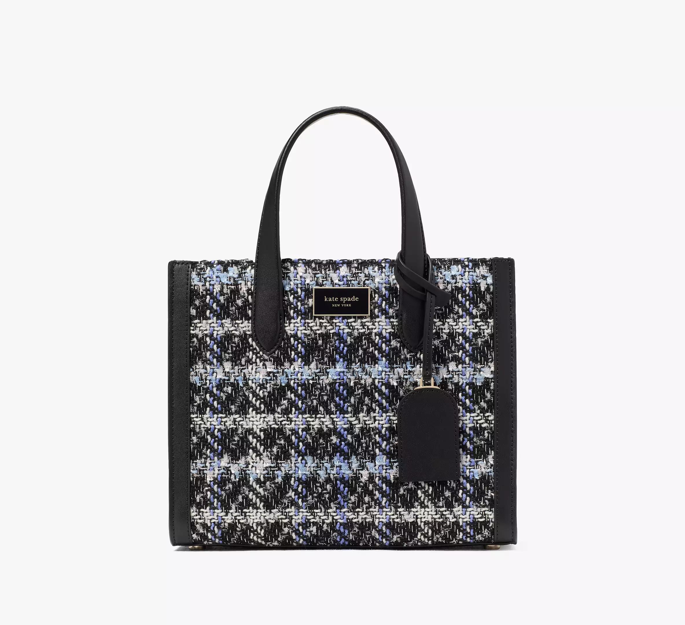 Manhattan Plaid Tweed Small Tote Product Image