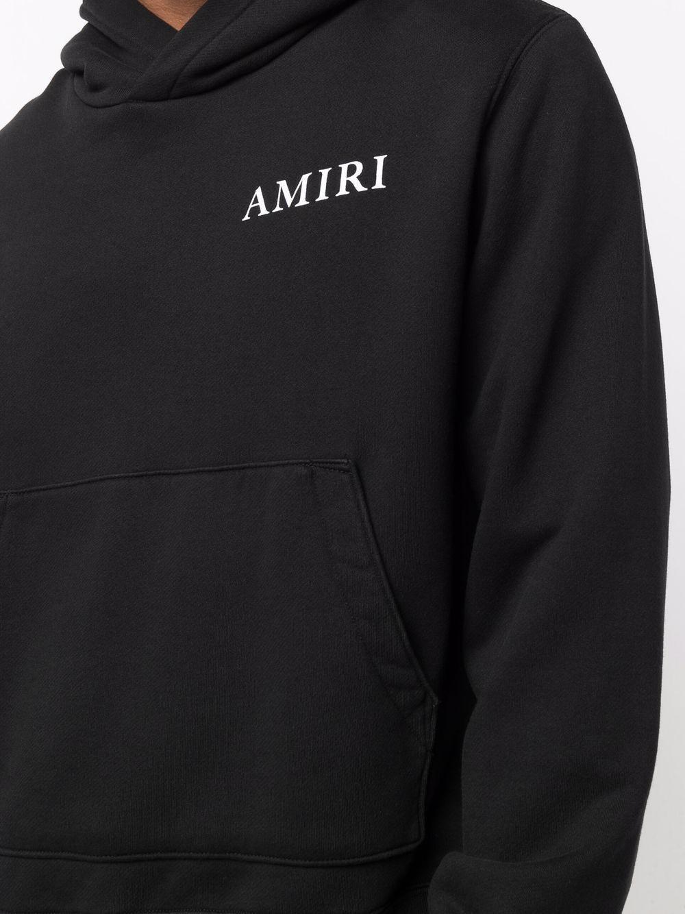 AMIRI Graphic-print Long-sleeve Hoodie In Black Product Image