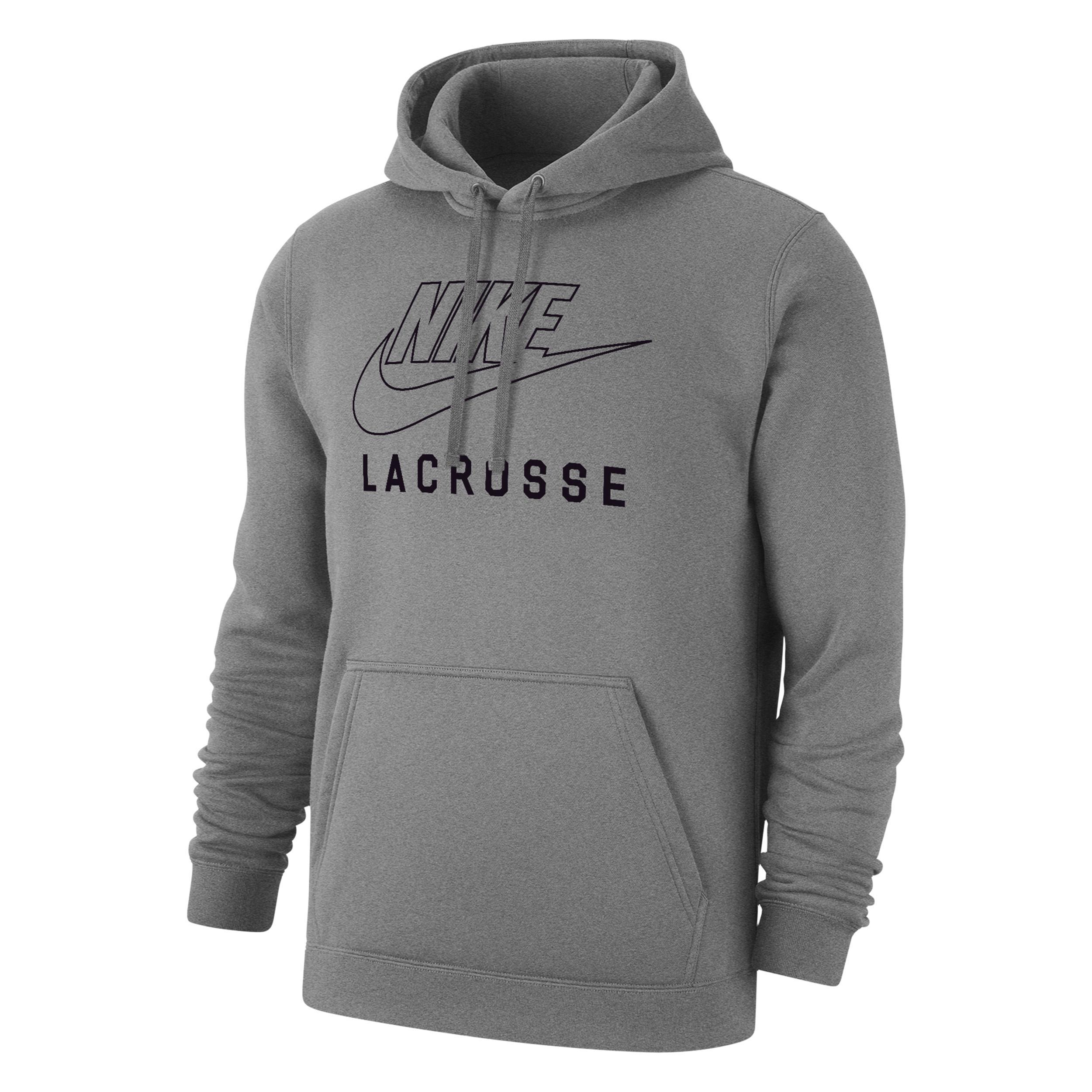 Nike Men's Swoosh Club Fleece Lacrosse Pullover Hoodie Product Image