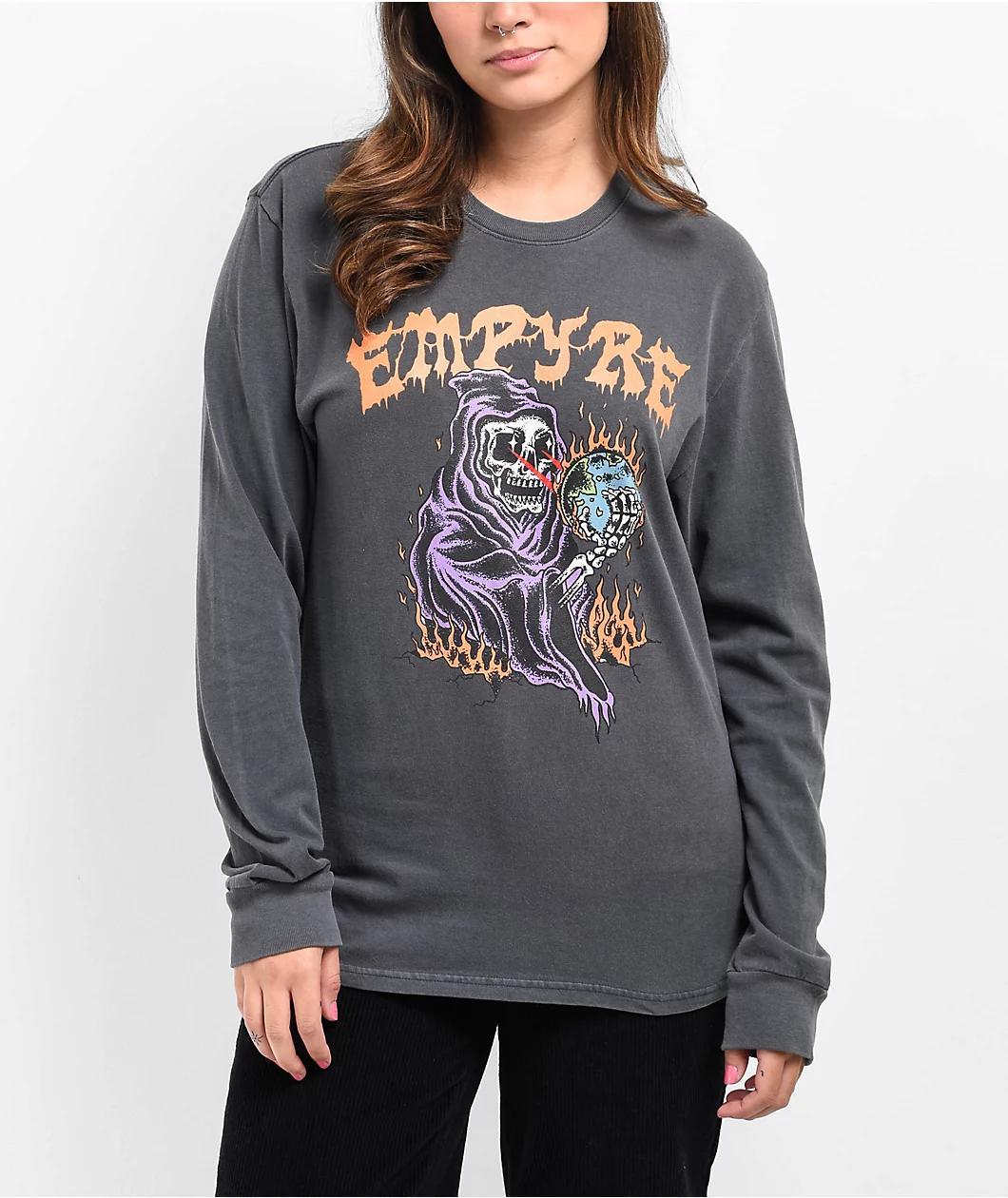 Empyre Metal Mania Coal Long Sleeve T-Shirt Product Image