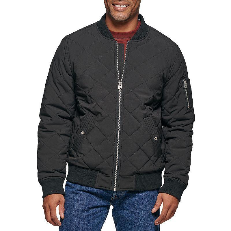 Mens Levis Diamond Quilted Bomber Jacket Product Image