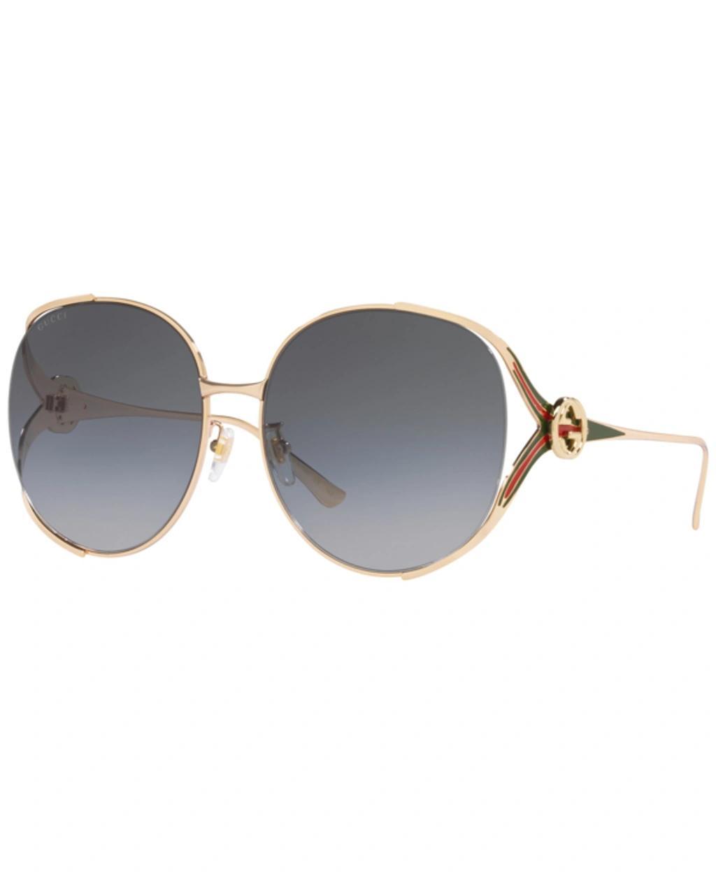 Women's Sunglasses, Gg0225s In Gold-tone Clear Product Image