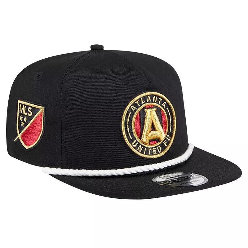 Mens New Era Black Atlanta United Fc The Golfer Kickoff Collection Adjustable Hat Product Image