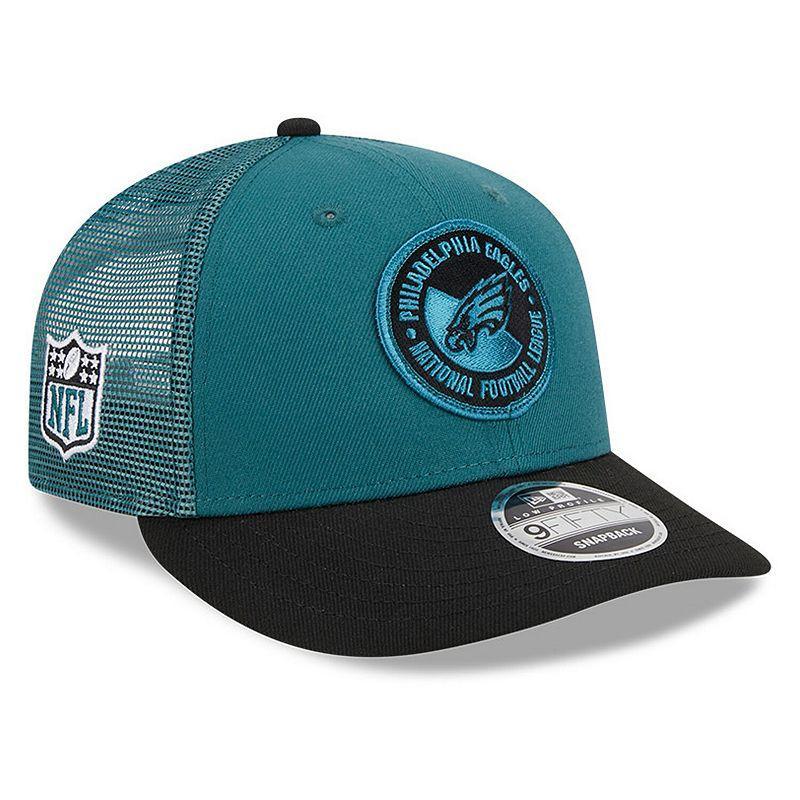 Mens New Era Midnight /Black Philadelphia Eagles 2023 Sideline Low Profile 9FIFTY Snapback Hat Product Image