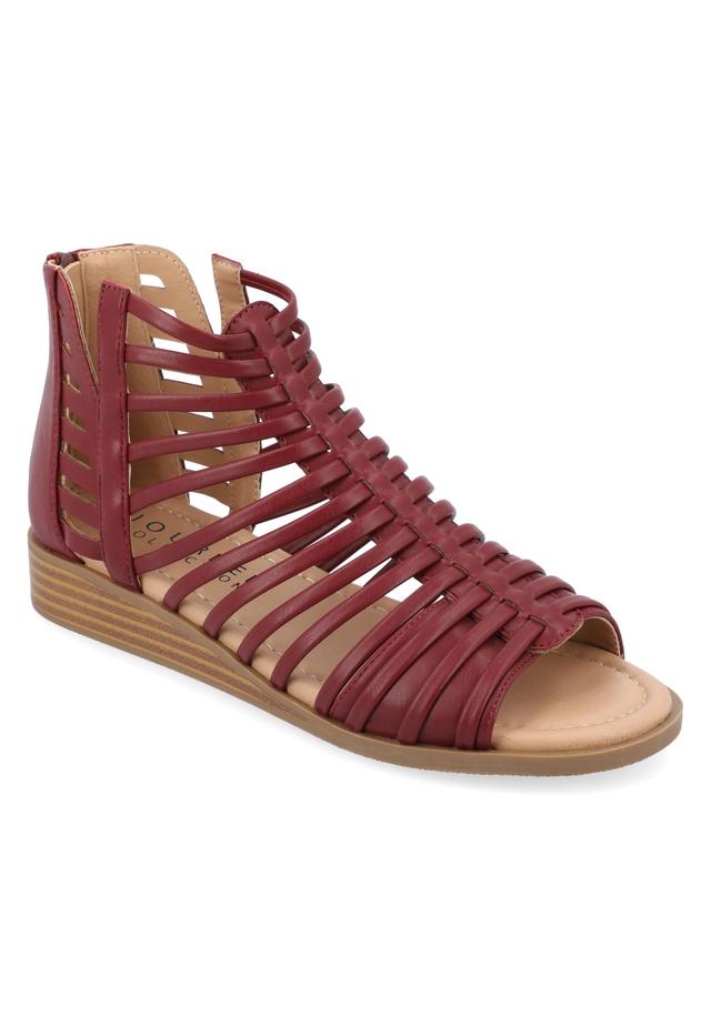 Journee Womens Medium And Wide Width Delilah Gladiator Sandals Product Image