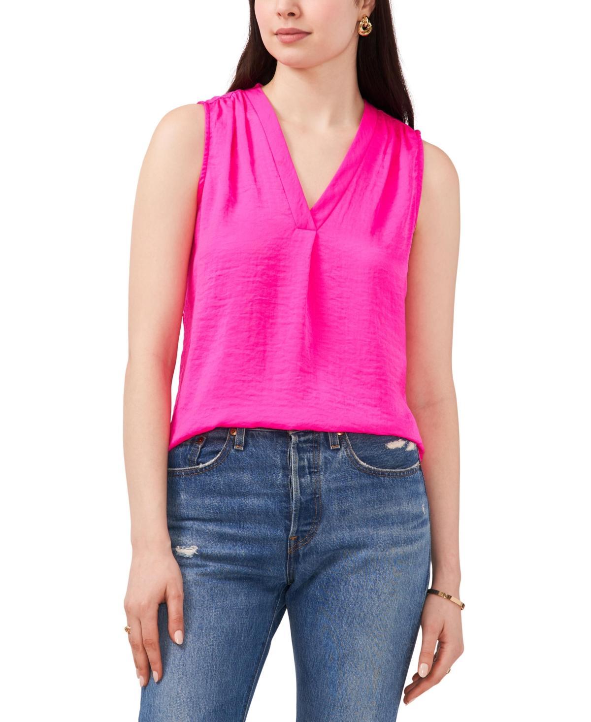 Vince Camuto Womens V-Neck Sleeveless Top Product Image