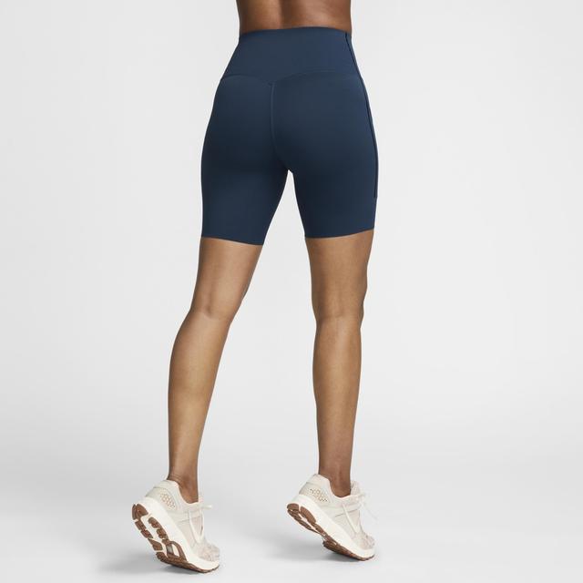 Nike Women's Universa Medium-Support High-Waisted 8" Biker Shorts with Pockets Product Image