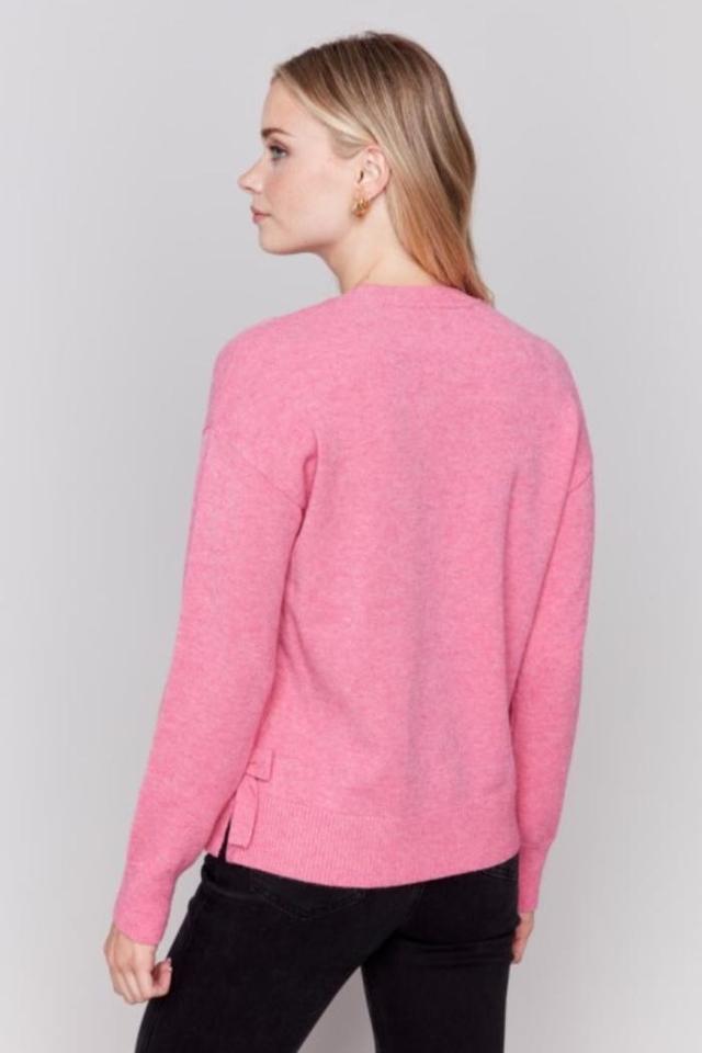 Side Bow Crewneck Sweater Product Image