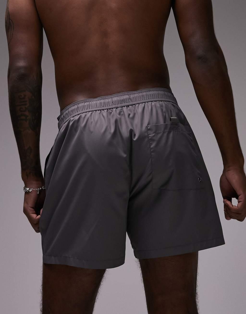 Topman swim shorts in gray Product Image