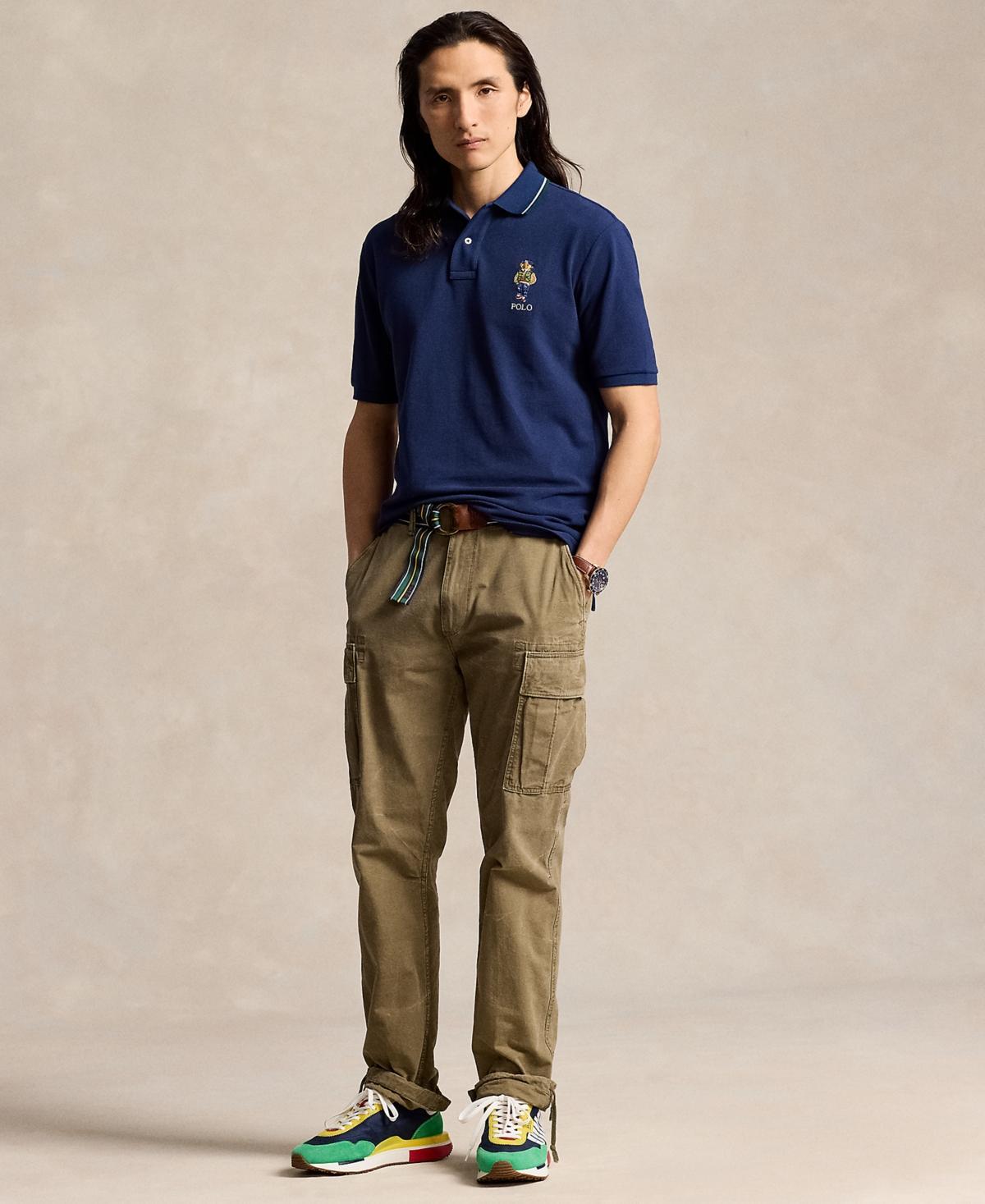 Men's Classic-fit Polo Bear Mesh Polo Shirt In Navy Product Image