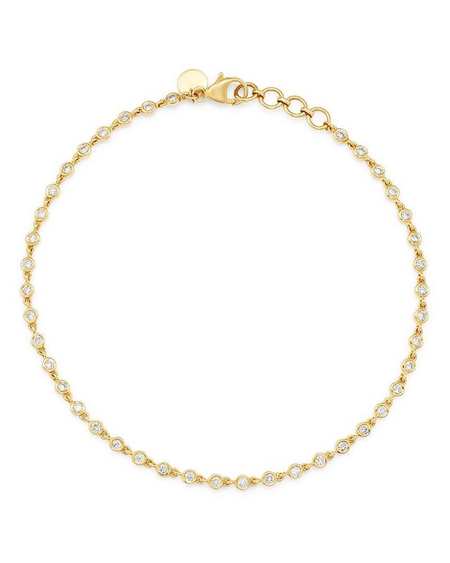 Bloomingdales Diamond Bezel-Set Link Bracelet in 14K Yellow Gold, 0.65 ct. t. w. - 100% Exclusive Product Image