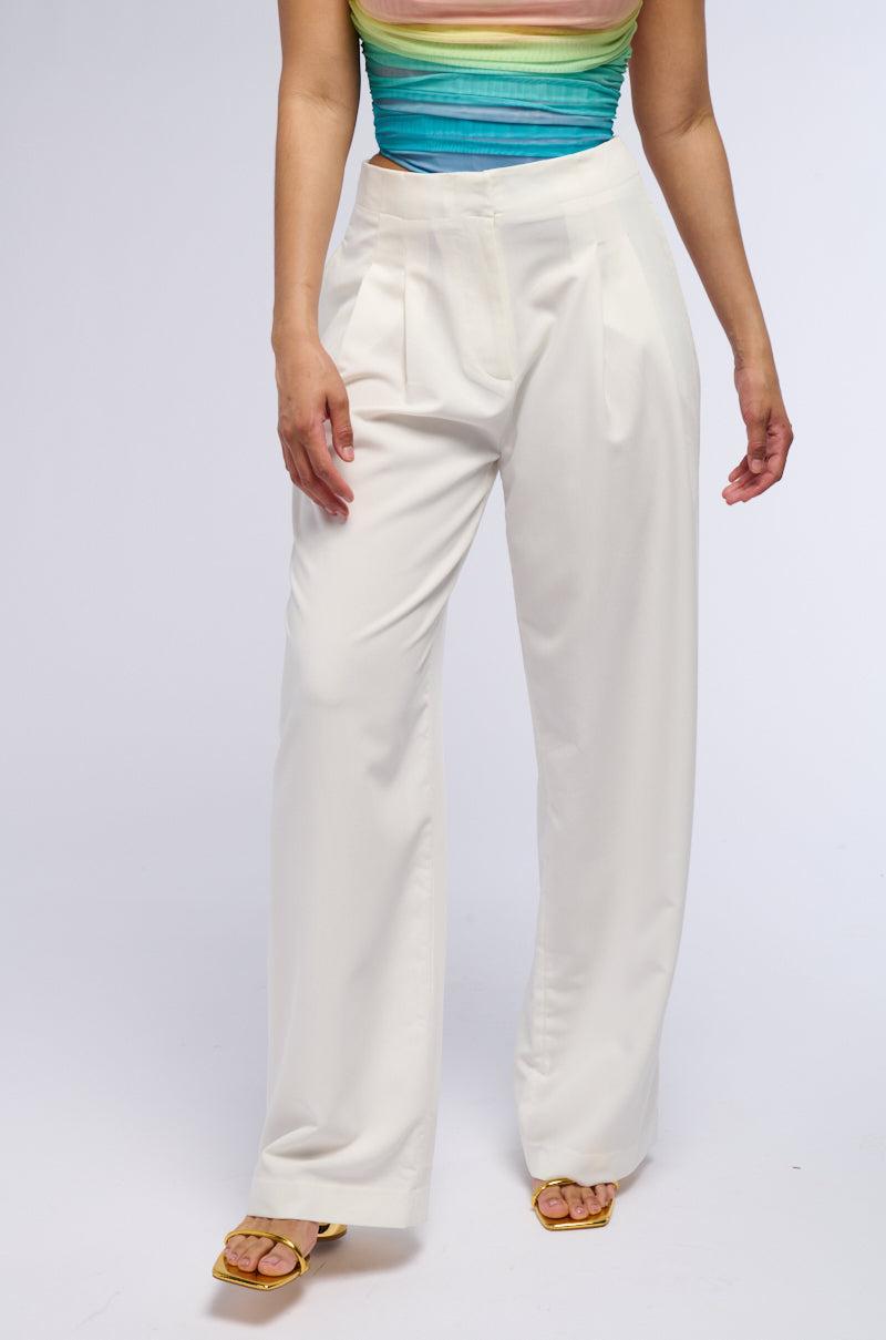 GIVE THEM CLASS PLEATED STRAIGHT LEG TROUSER Product Image