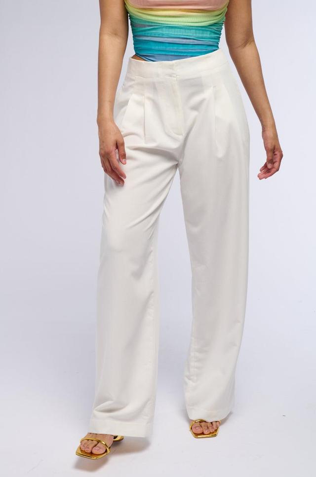 GIVE THEM CLASS PLEATED STRAIGHT LEG TROUSER Product Image