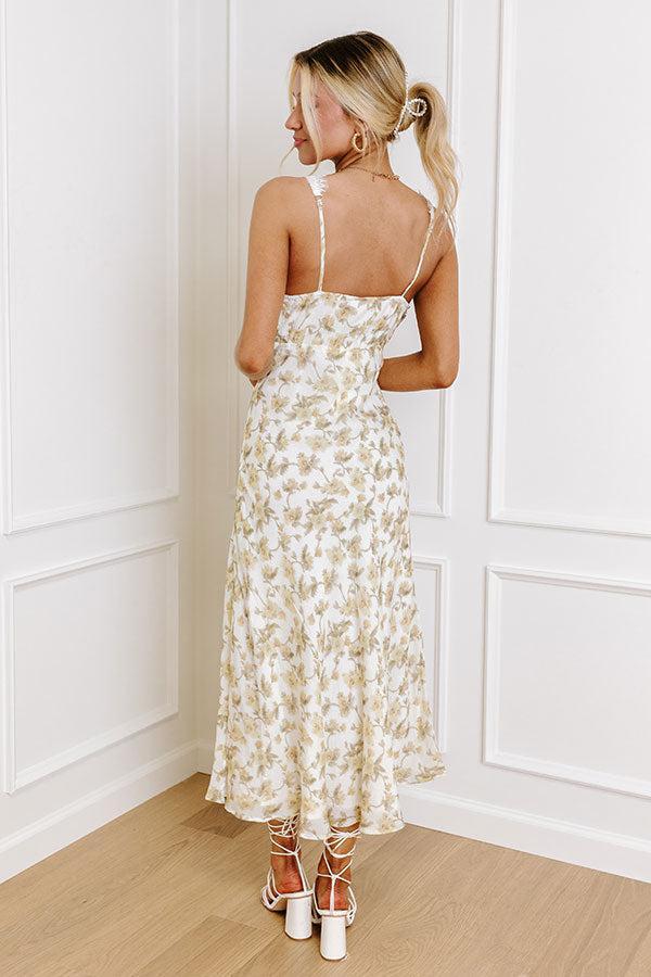 Femme Fatale Lace Midi in Primrose Yellow Product Image