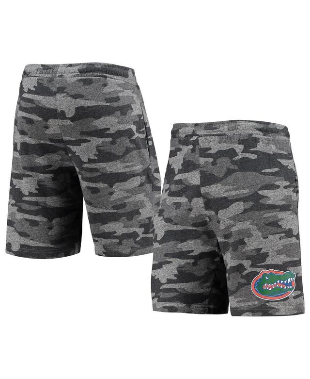 Mens Charcoal and Gray Florida Gators Camo Backup Terry Jam Lounge Shorts - Charcoal Product Image