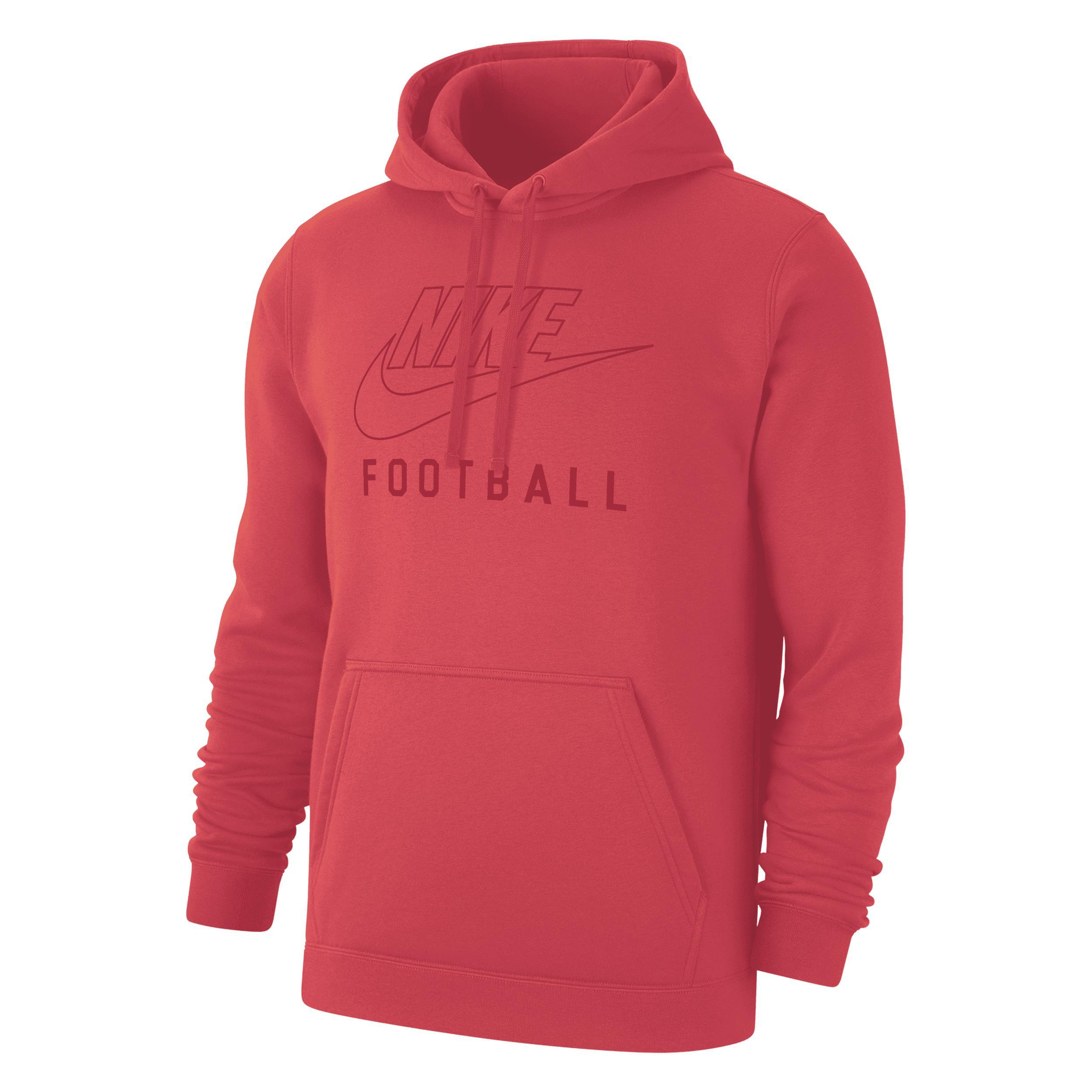 Nike Men's Swoosh Club Fleece Baseball Pullover Hoodie Product Image