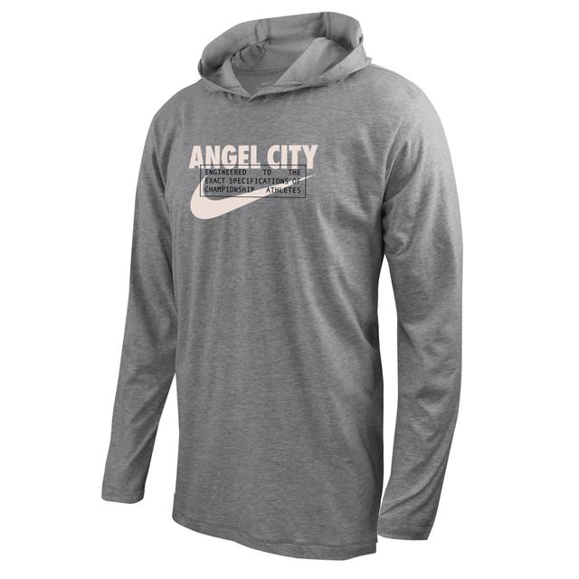 Angel City FC Nike Men's Soccer Long-Sleeve Hooded T-Shirt Product Image