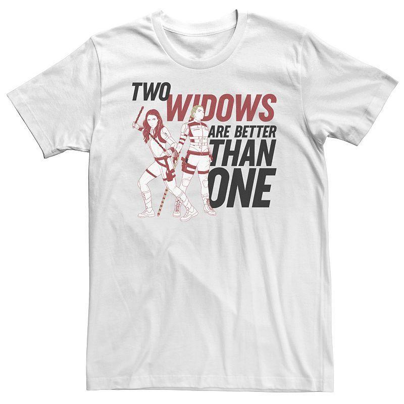 Big & Tall Marvel Black Widow Two Widows Are Better Than One Portrait Tee, Mens Product Image