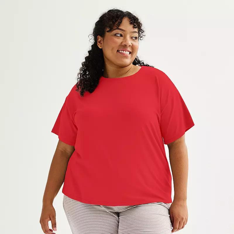 Plus Size Sonoma Goods For Life Cotton Modal Sleep Tee, Womens Product Image