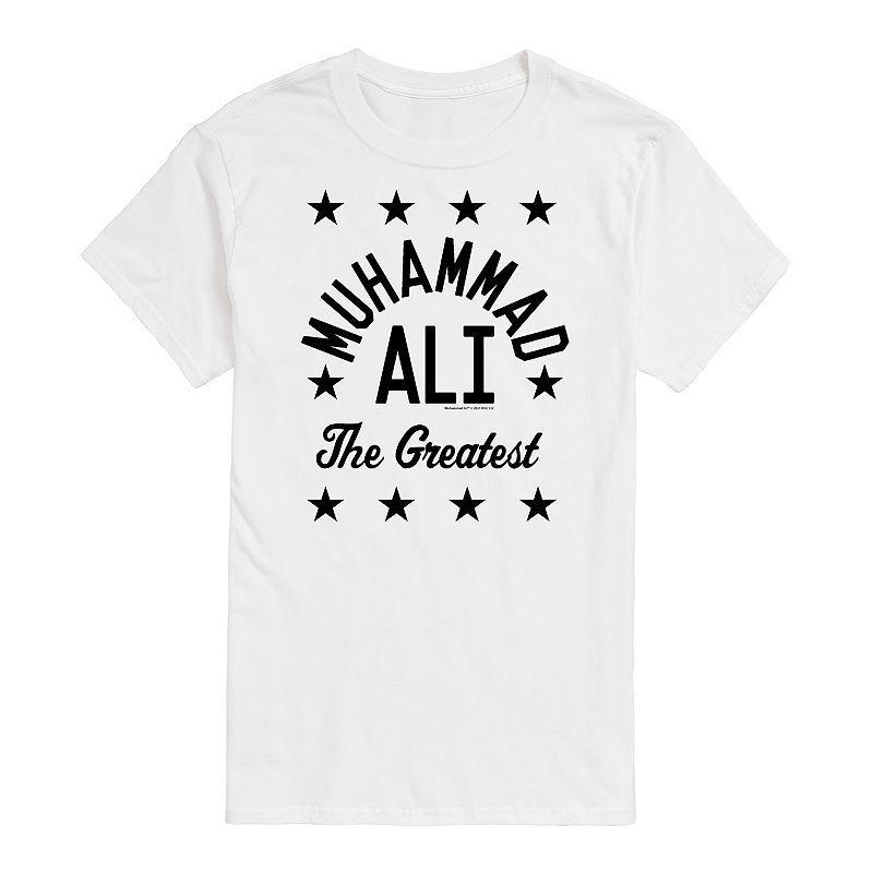 Big & Tall Muhammad Ali The Greatest Tee, Mens White Product Image