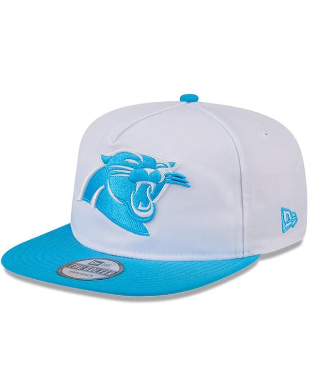 New Era Mens White Carolina Panthers 2024 Nfl Training Camp Golfer Snapback Hat - White, Blue Product Image