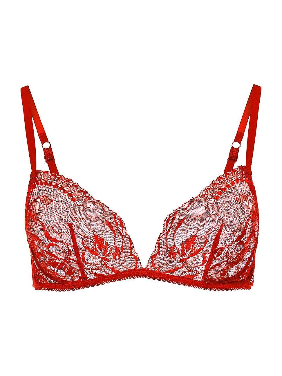 Womens Brigitta Floral Lace Triangle Bra Product Image