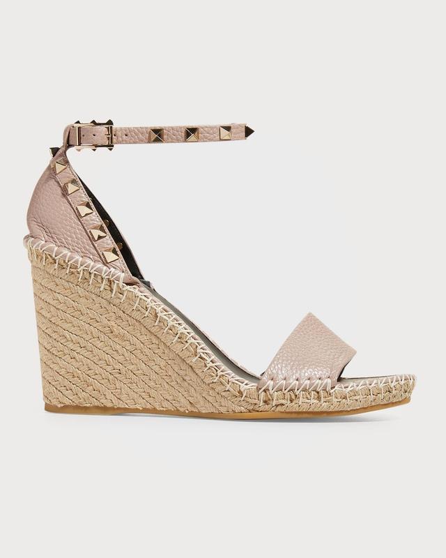 Valentino Garavani Valentino Rockstud Espadrille Wedge Sandal Product Image