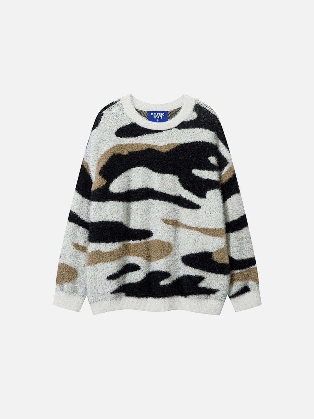 Aelfric Eden Camouflage Graphic Sweater Product Image