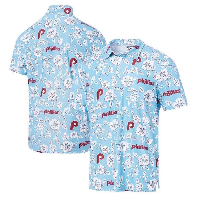 Mens Reyn Spooner Blue Philadelphia Phillies Cooperstown Collection Performance Polo Product Image