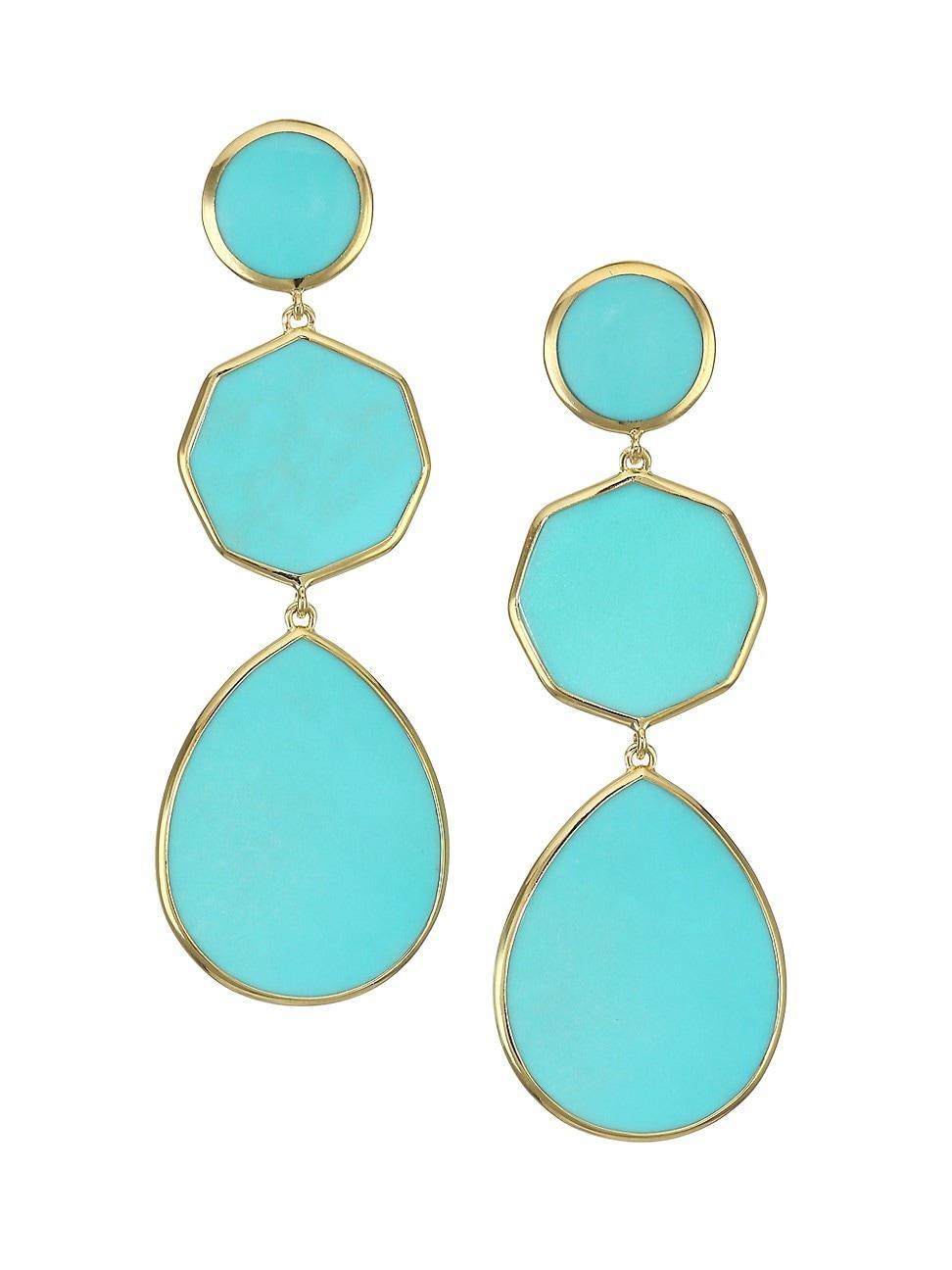 Ippolita Three-Stone Teardrop Earrings Product Image