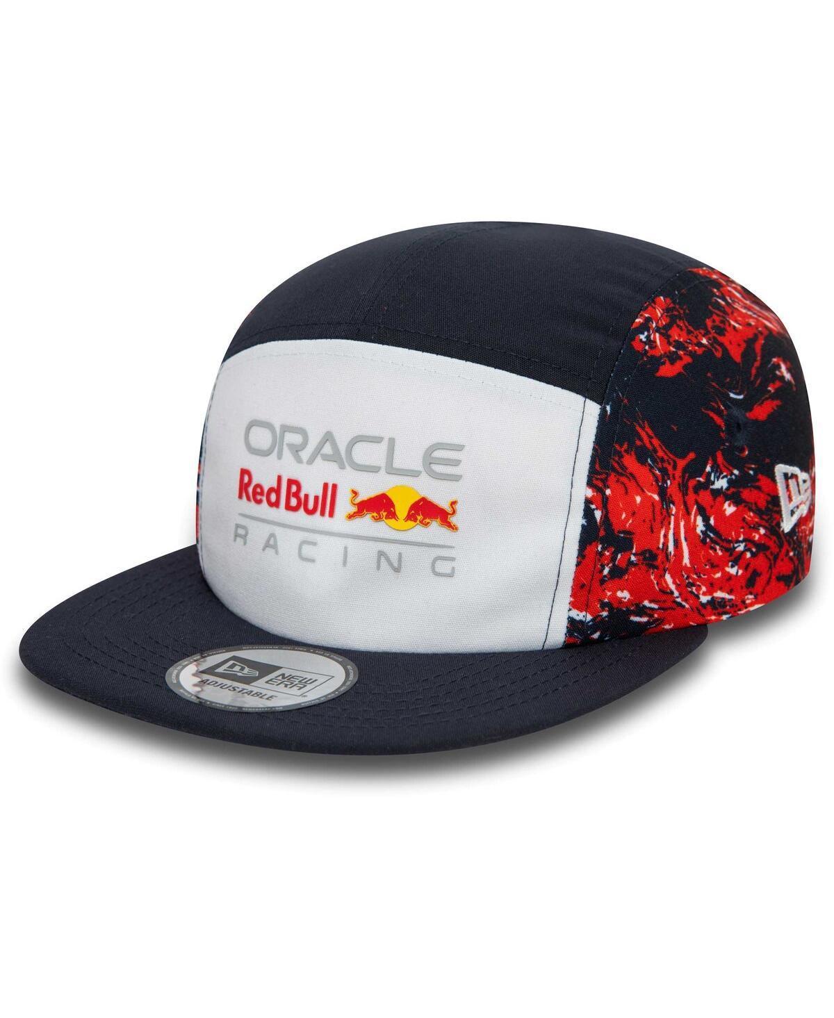 Mens New Era White Red Bull Racing Camper Adjustable Hat - White Product Image