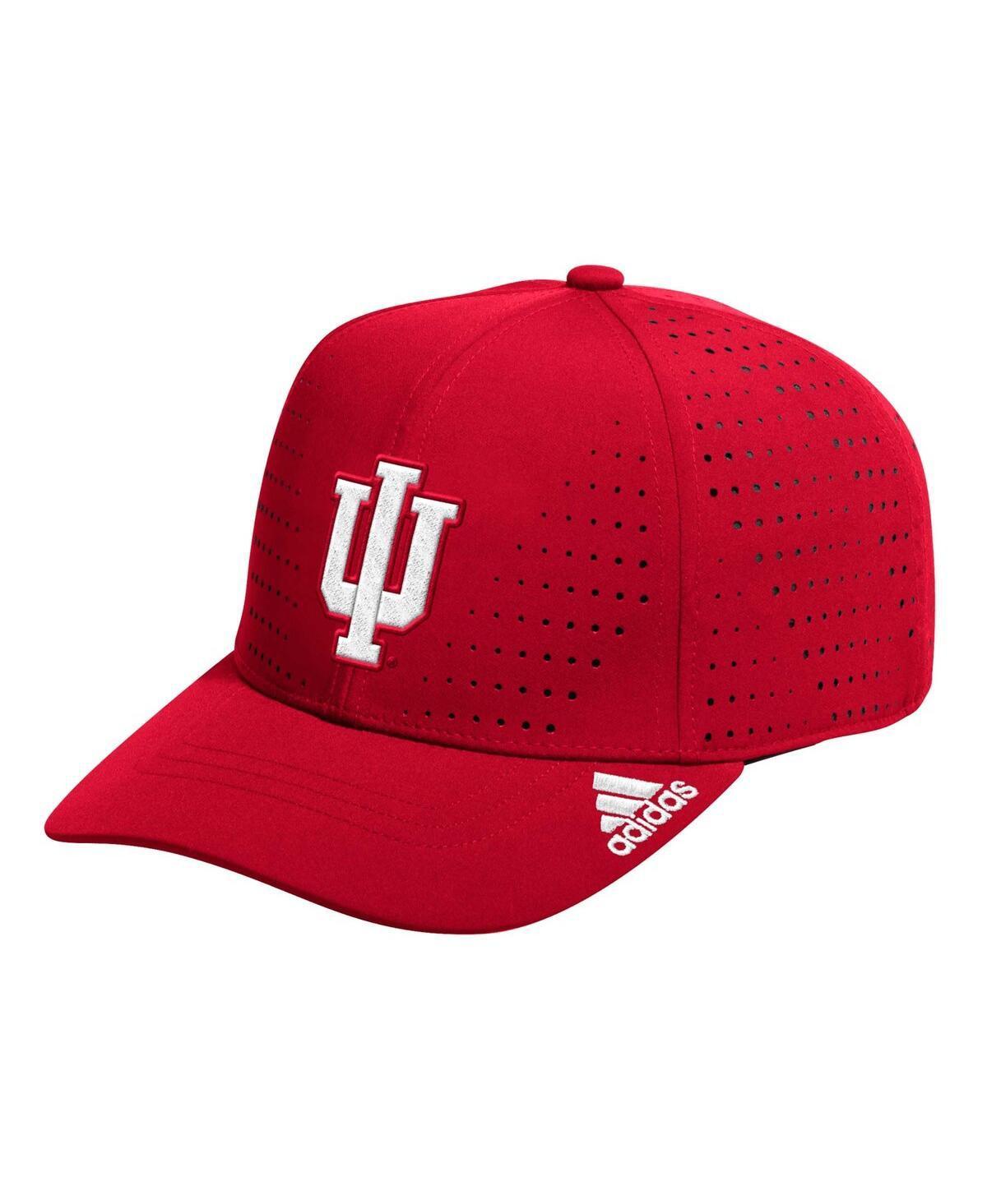 Adidas Mens Crimson Indiana Hoosiers Locker Room Perforated Adjustable Hat Product Image