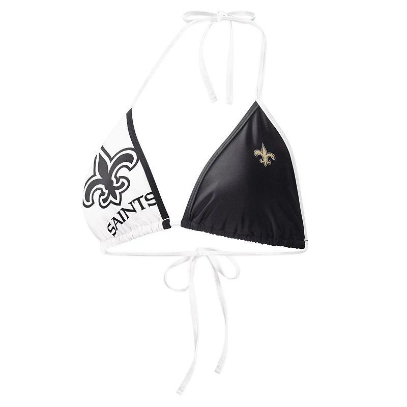 Womens G-III 4Her by Carl Banks /White New Orleans Saints Play Action Bikini Top Product Image