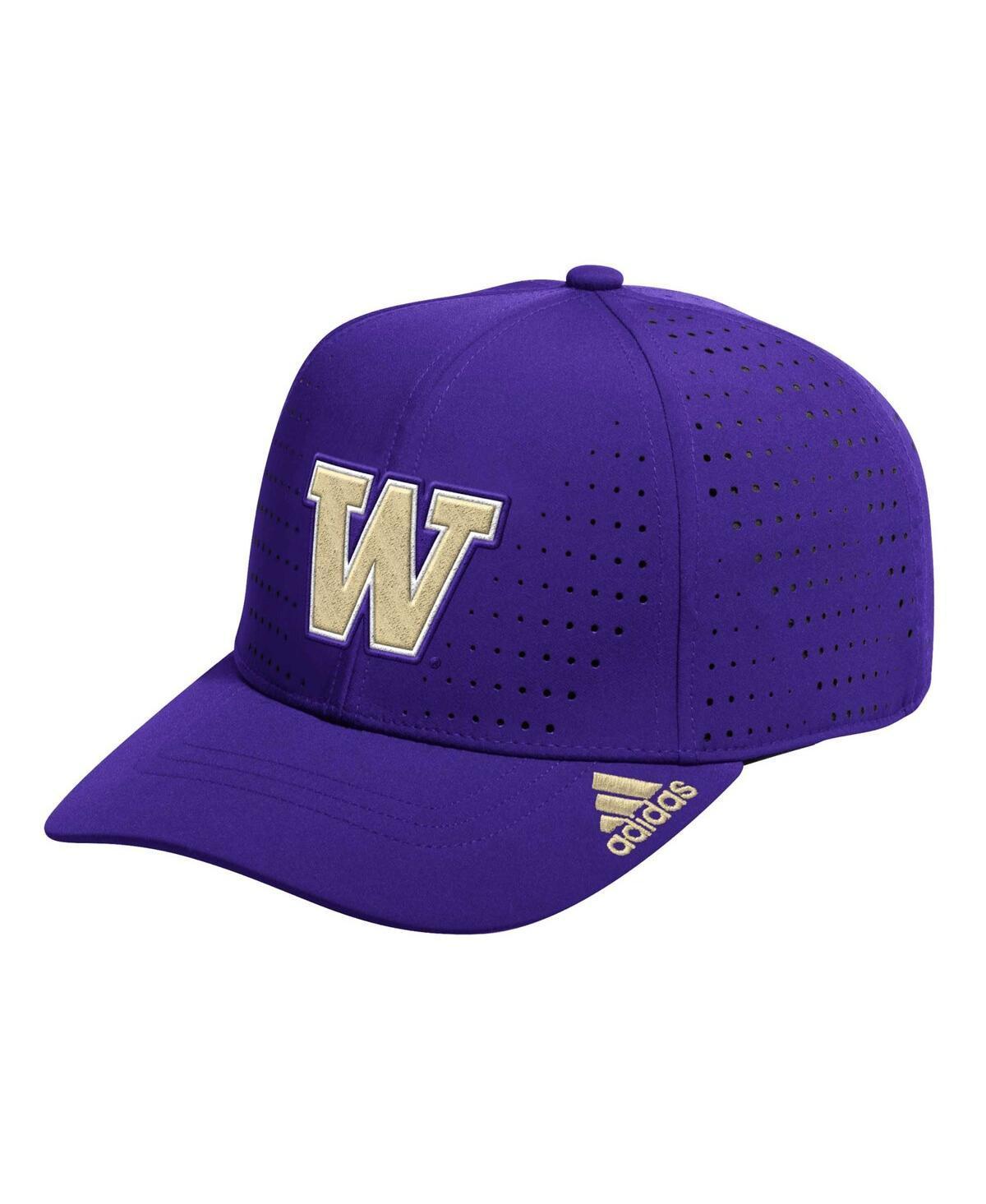 Adidas Mens Purple Washington Huskies Locker Room Perforated Adjustable Hat Product Image