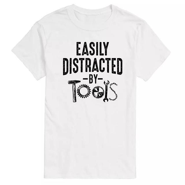 Big & Tall Easily Distracted By Tools Graphic Tee, Mens Product Image