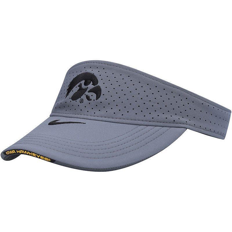 Mens Nike Gray Iowa Hawkeyes 2021 Sideline Performance Visor Product Image