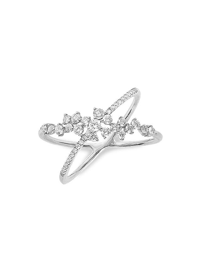 Womens Fairytale 18K White Gold & Diamond Ring Product Image