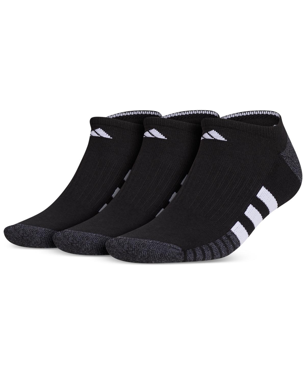 adidas Mens 3-pk. Cushioned No-Show Logo Socks Product Image