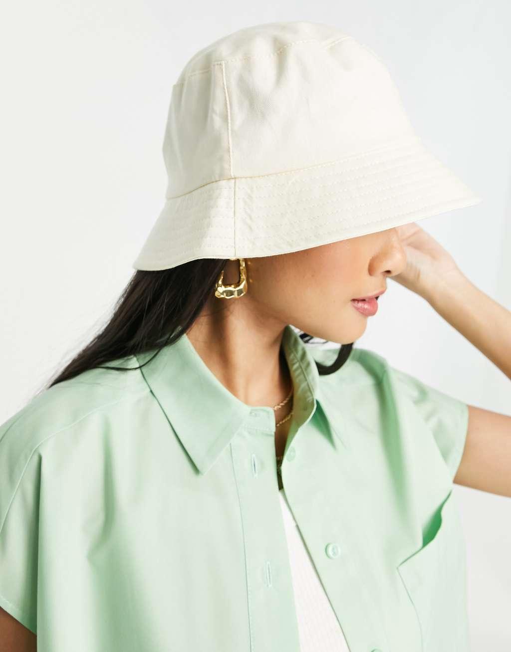 ASOS DESIGN canvas bucket hat Product Image