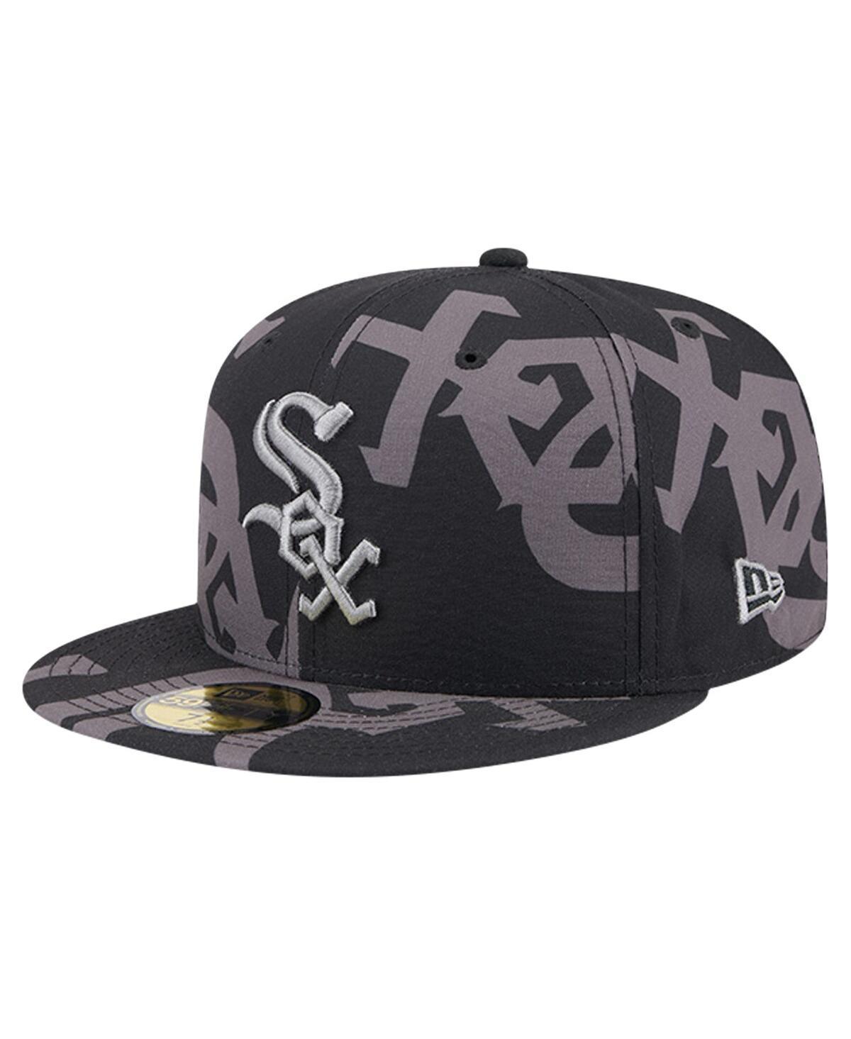 Mens New Era Chicago White Sox Logo Fracture 59FIFTY Fitted Hat Product Image