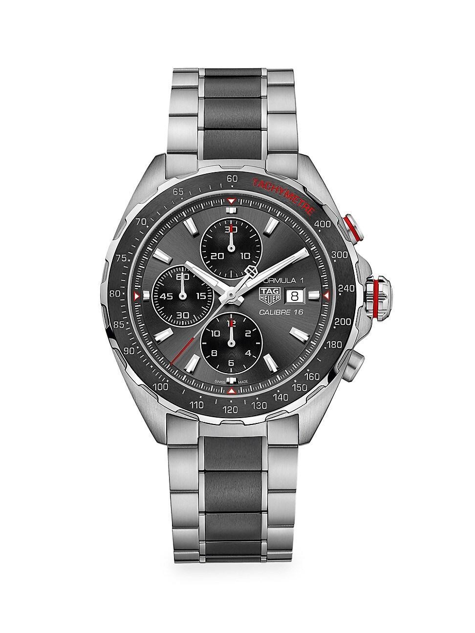 Mens Formula 1 44MM Stainless Steel & Ceramic Automatic Chronograph Bracelet Watch Product Image