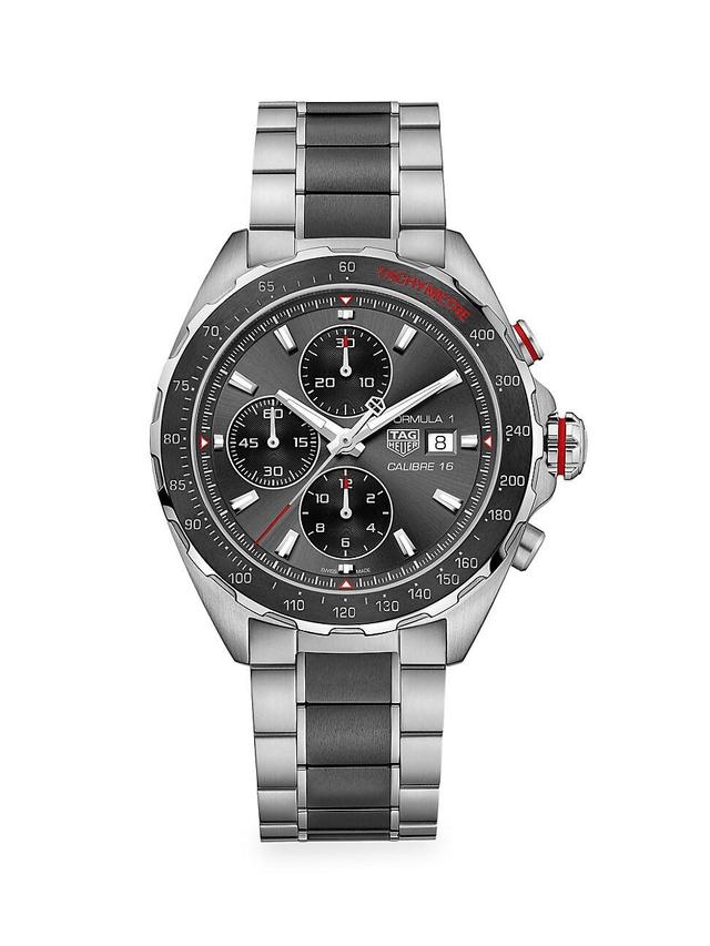 Mens Formula 1 44MM Stainless Steel & Ceramic Automatic Chronograph Bracelet Watch Product Image