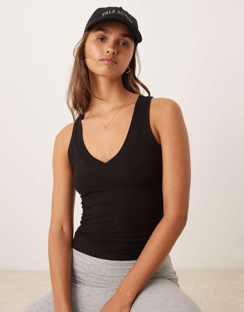 Tala 365 Sculpting Lounge tank top in black product image