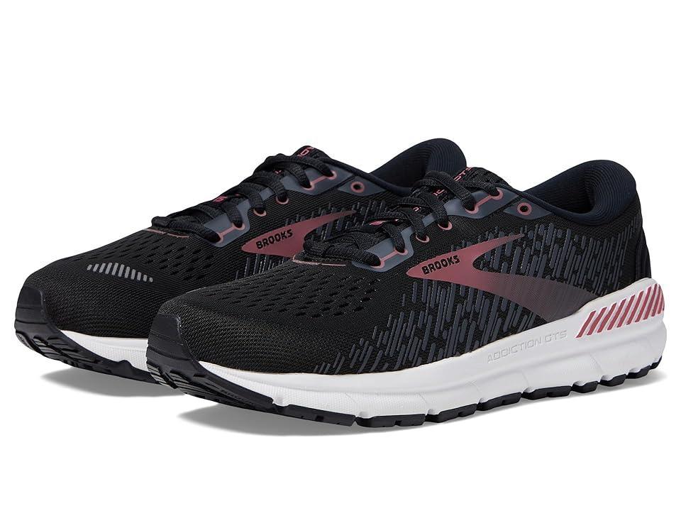 Brooks Addiction GTS 15 Ebony/Mauvewood) Women's Shoes Product Image