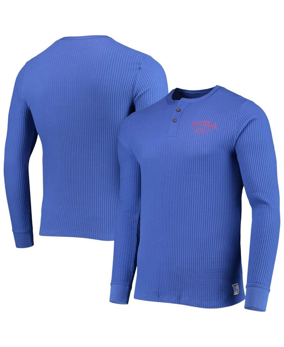 Mens Royal Buffalo Bills Thermal Henley Long Sleeve T-shirt Product Image