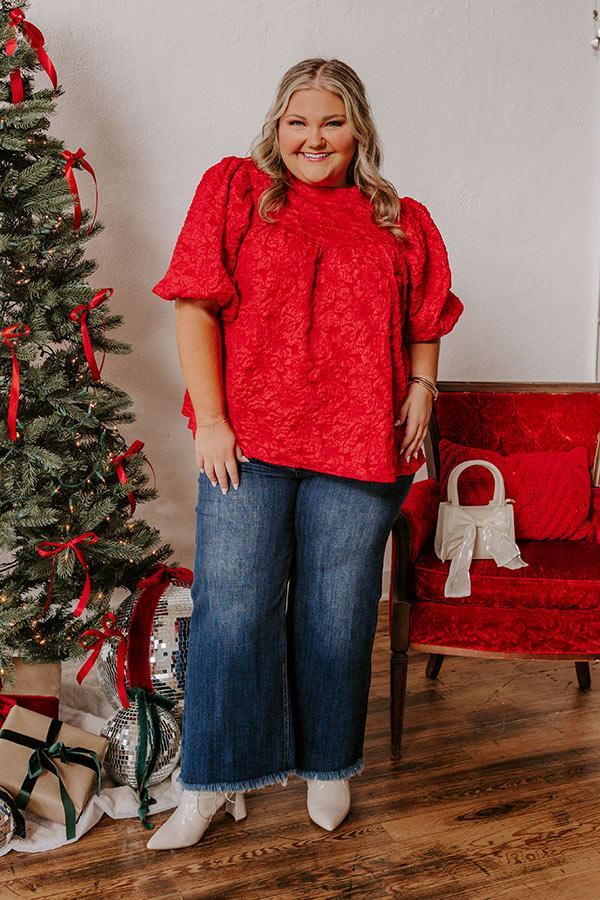 Holiday Happiness Jacquard Top Curves Product Image