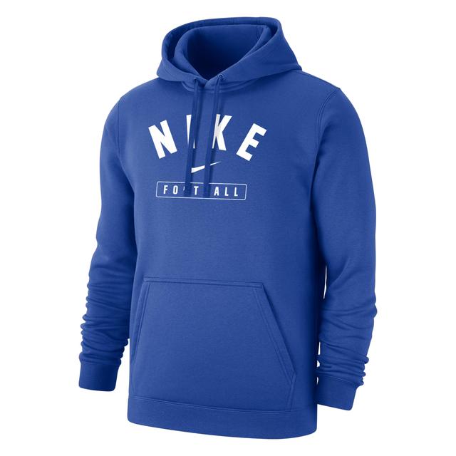Nike Men's Football Pullover Hoodie in Blue, Size: Large | M31777P332-ROY Product Image