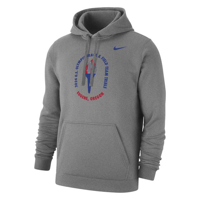 USATF Club Fleece Nike Men's Running Pullover Hoodie Product Image